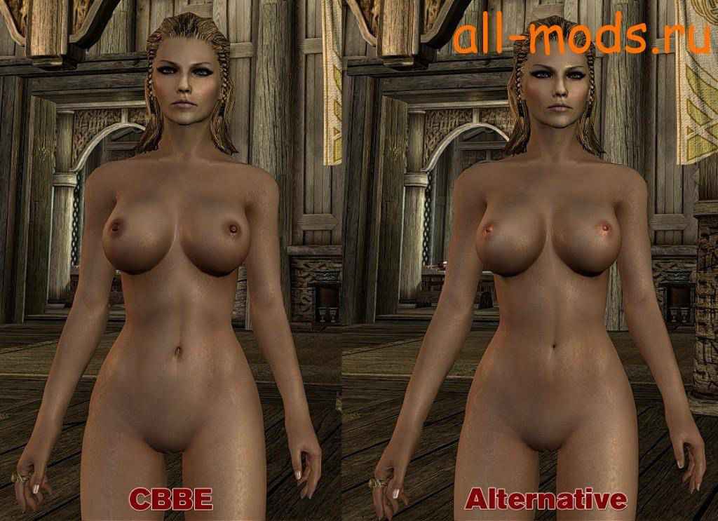 Мод Skyrim - альтернативные текстуры для голых девушек.