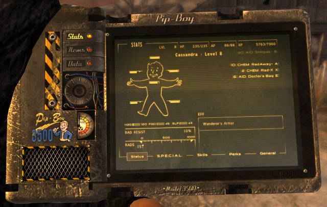 Fallout NV  Pip-Boy 3500 Readius!