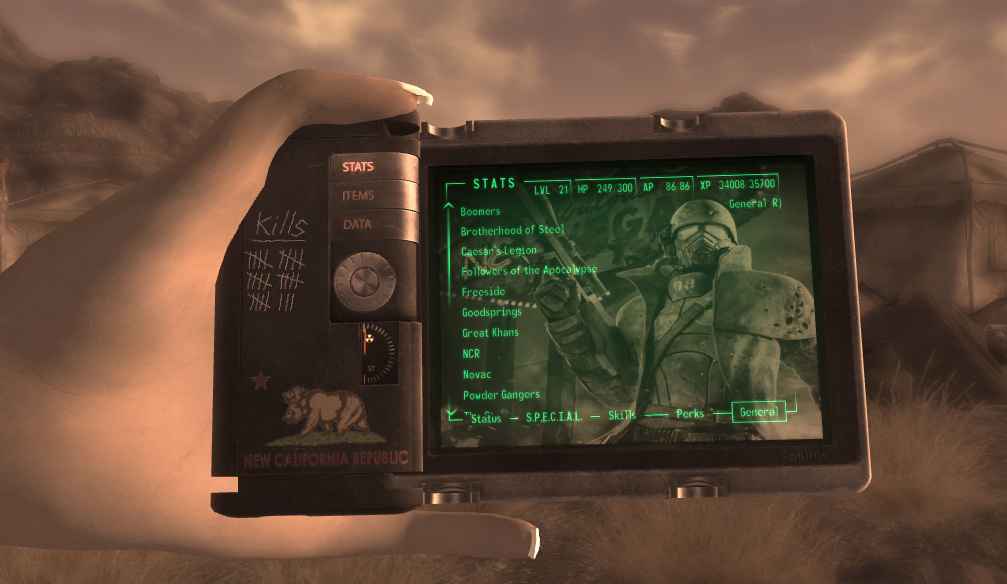 Fallout NV     Pip-Boy Readius