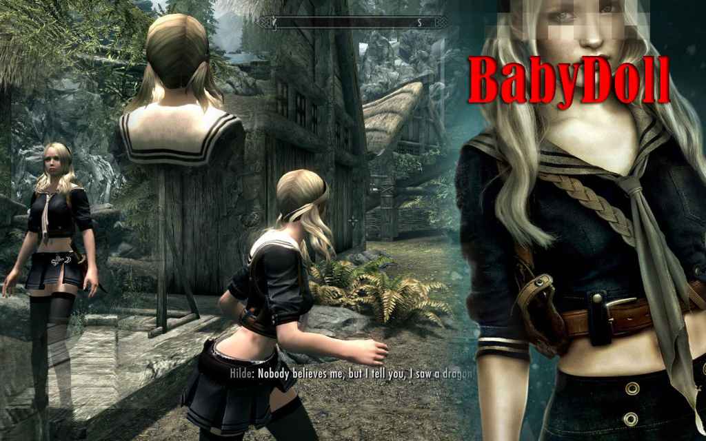  Skyrim   BabyDoll   (CBBE)