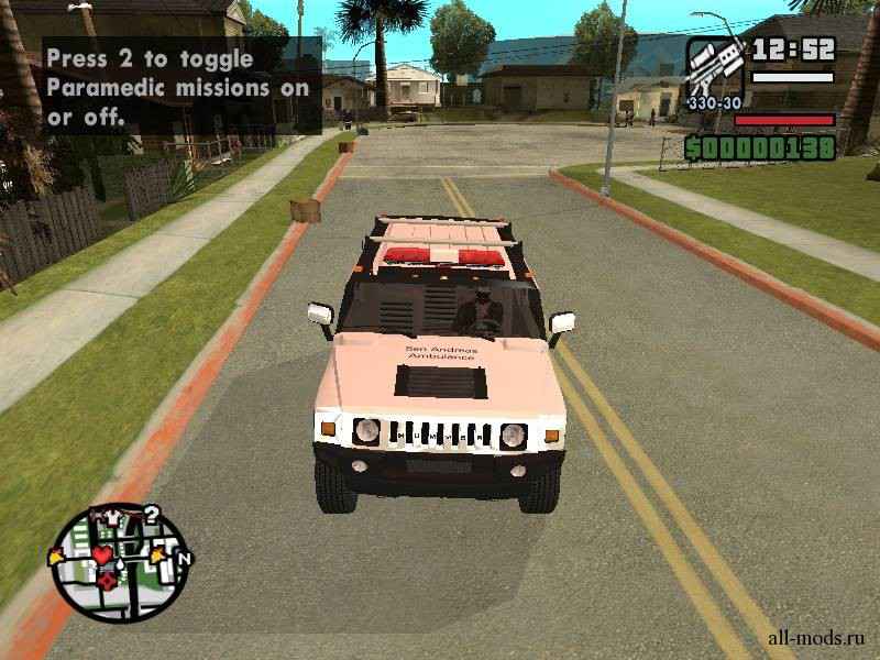  GTA San Andreas   AMG H2 HUMMER  RED CROSS