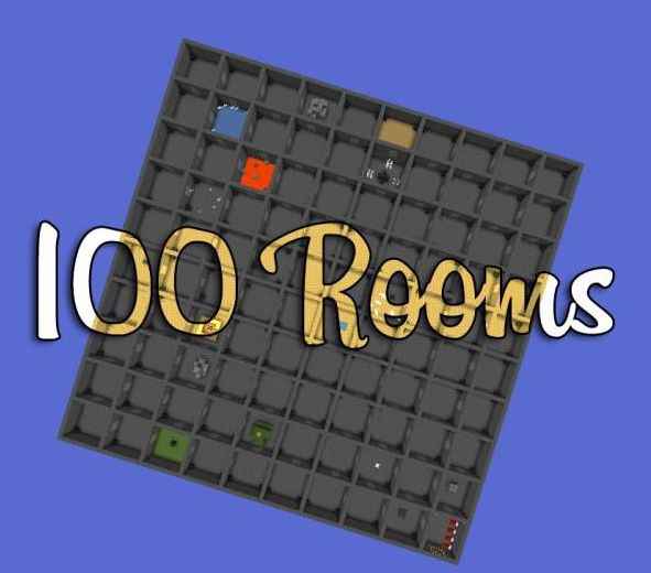  Minecraft  100 rooms.  !