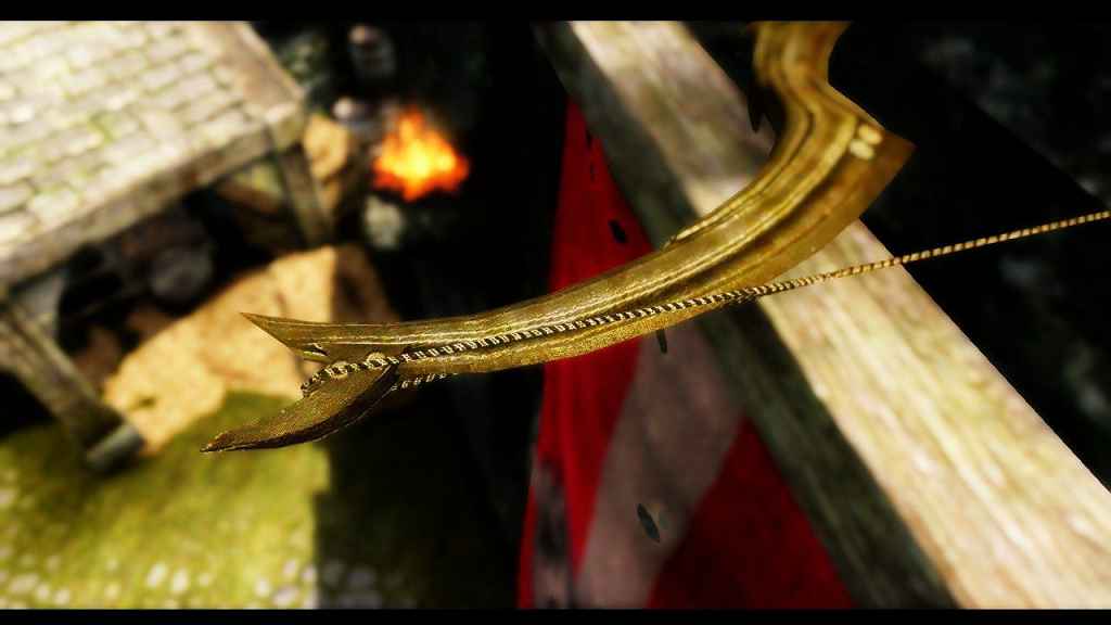  Skyrim  Elven Bow Royal Retexture