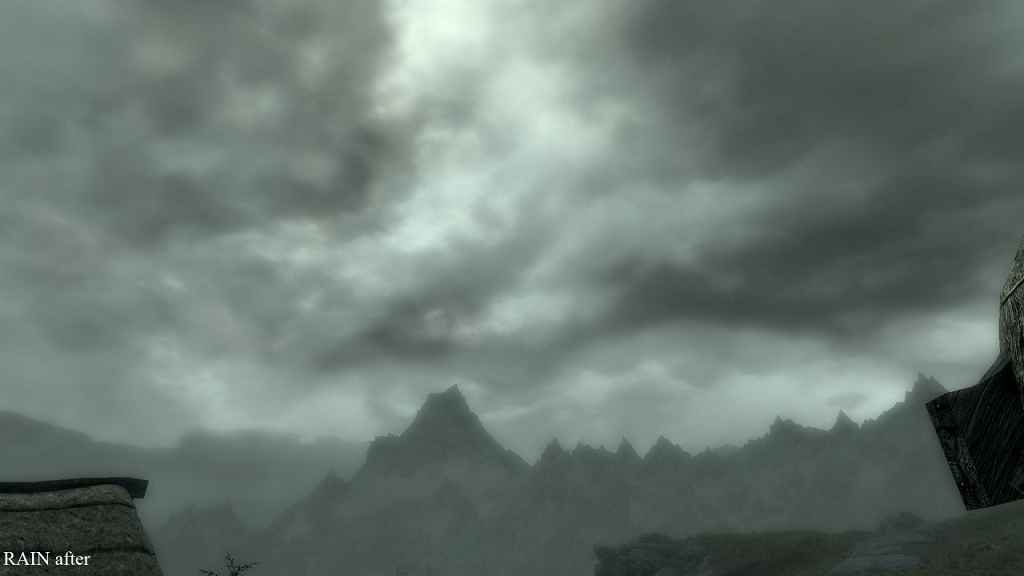 Skyrim  Dramatic Clouds