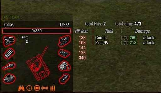  World Of Tanks 0.8.5  Kodos hitlog only mod