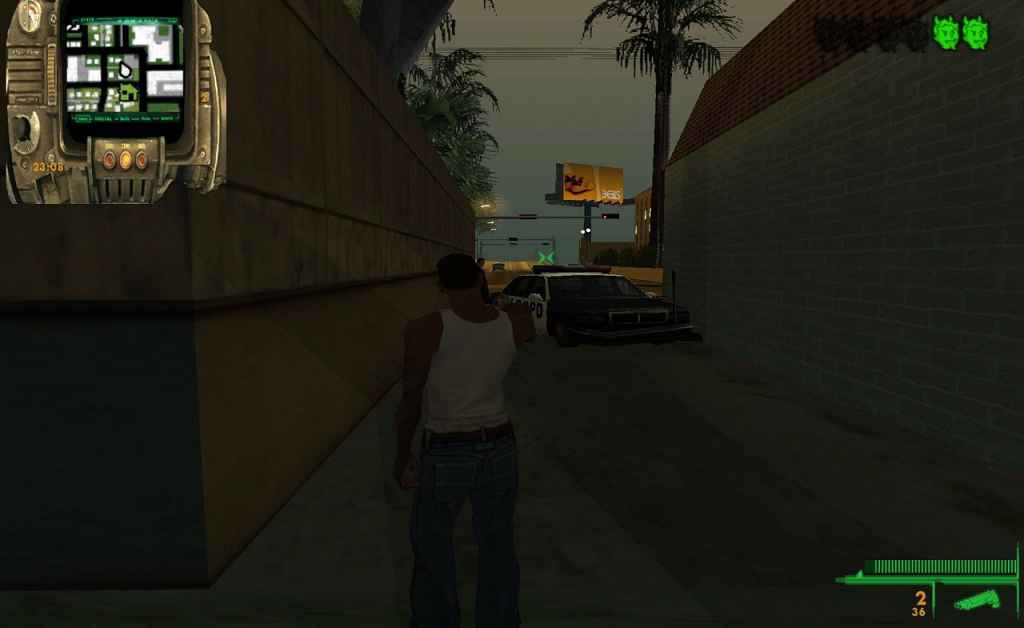  GTA San Andreas  HUD   Fallout