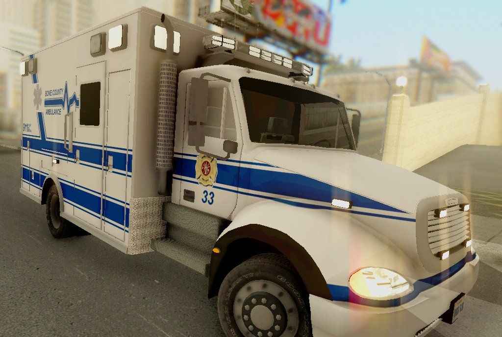  GTA San Andreas  Freightliner Ambulance