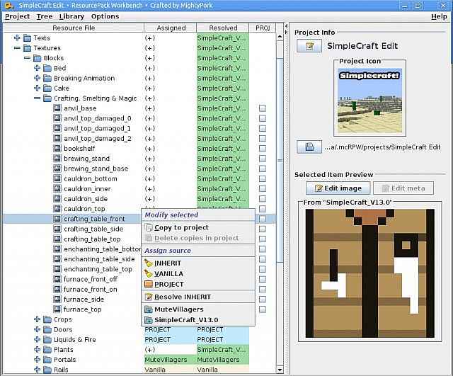  Minecraft 1.6.2  ResourcePack Workbench