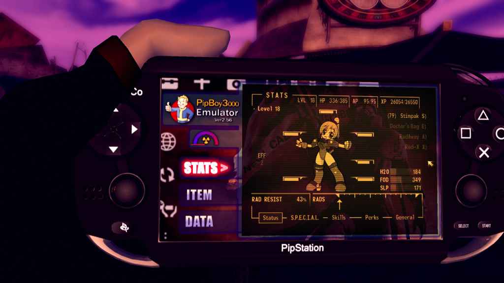 Fallout NV  Pip-Boy PlayStation Vita