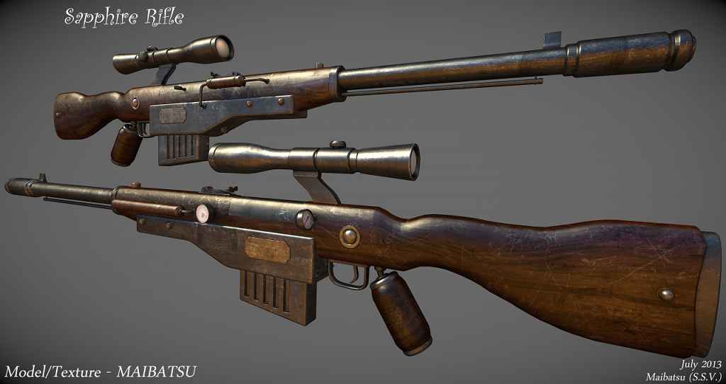  Fallout NV  Sapphire rifle