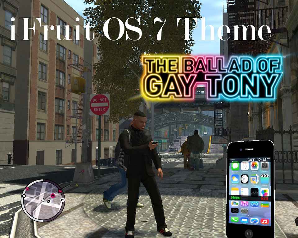 GTA IV  iPhone OS 7 theme