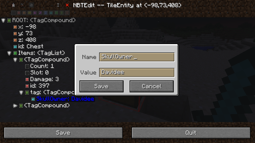  Minecraft 1.7.2  NBTEdit ( / )