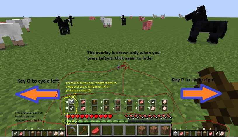 Minecraft 1.7.2  ActionBar