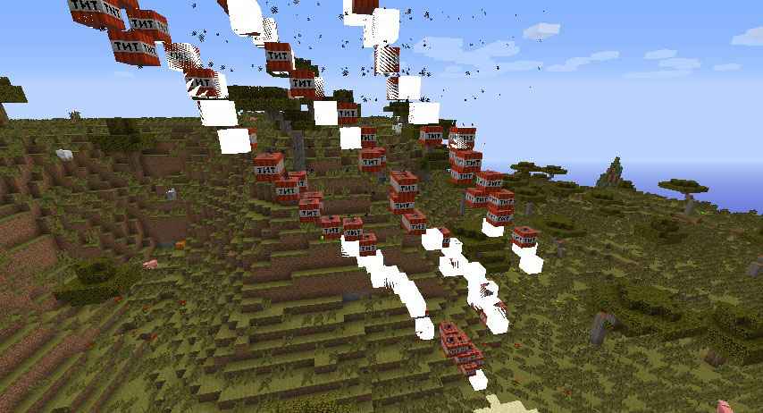  Minecraft 1.7.2  TNT Attacks