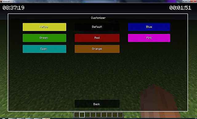  Minecraft 1.7.2  Menu Overlay