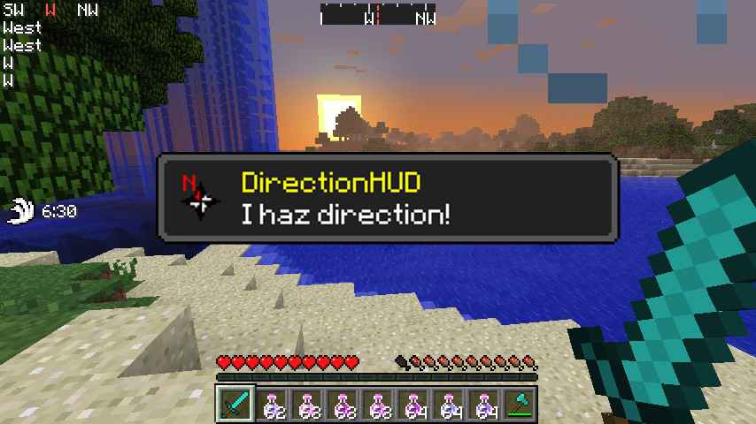  Minecraft  DirectionHUD /  