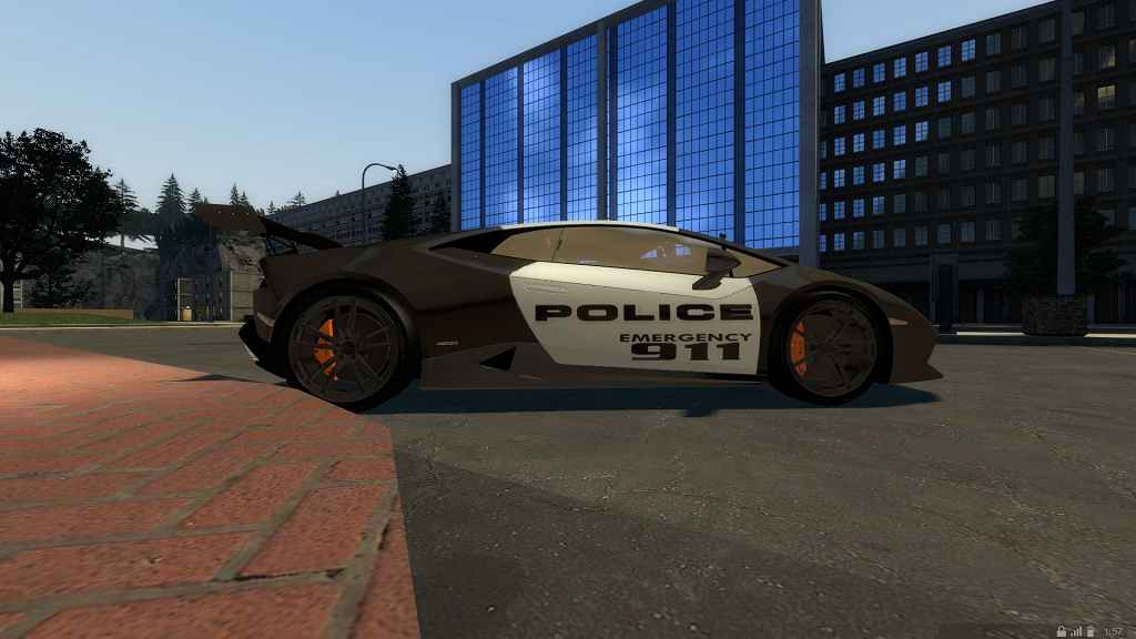 Garrys Mod 13  Lamborghini Huracan + Police Skin