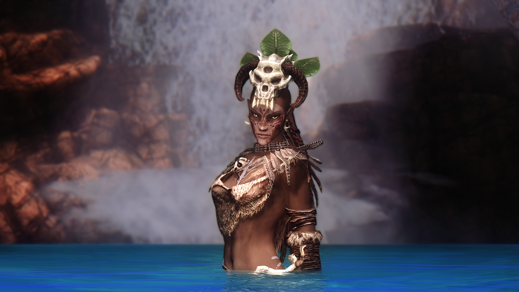  Skyrim  TDN Bosmer Skull Headdresses