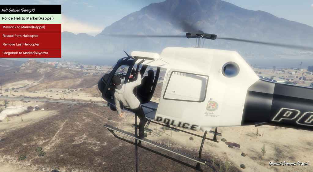  GTA 5   +  (Airtaxi + Helicopter Rappel mod)