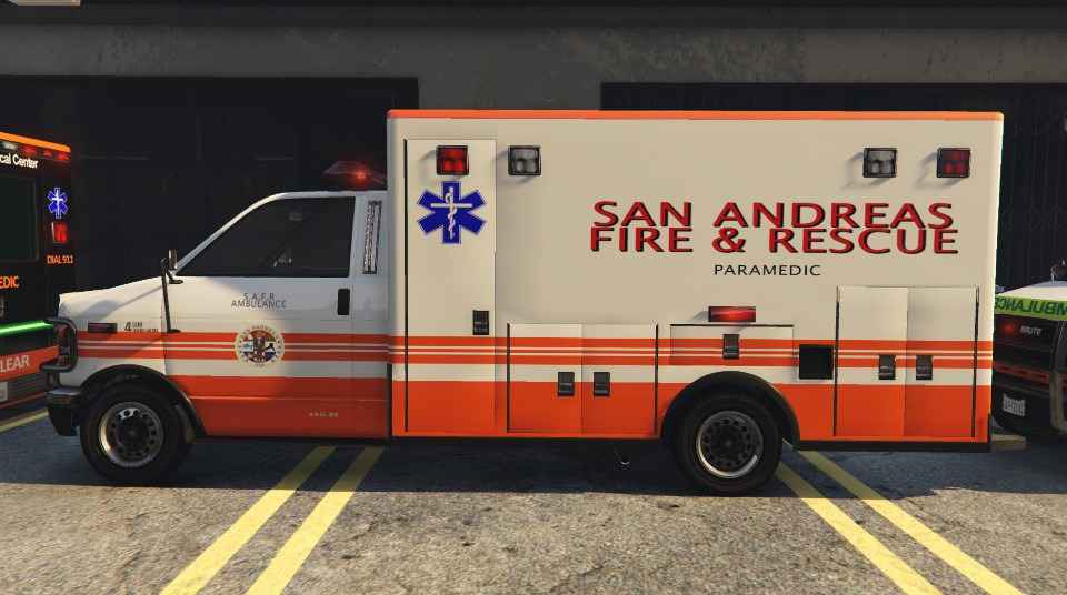  GTA 5    - (San Andreas Ambulance textures (HD) )