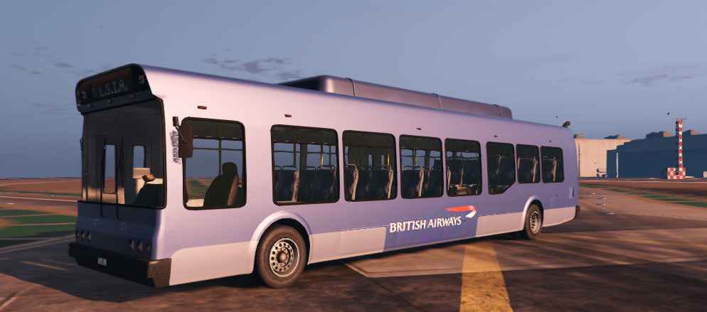  GTA 5    (Real Airlines Bus Pack)