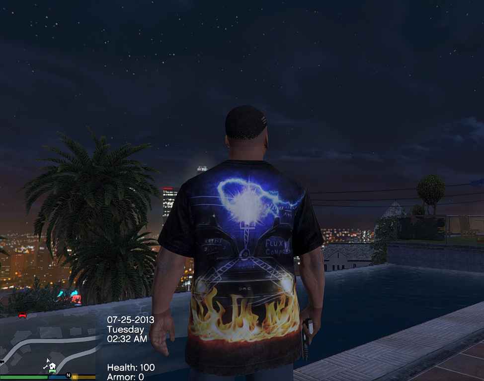  GTA 5      (Back To The Future T-Shirt)