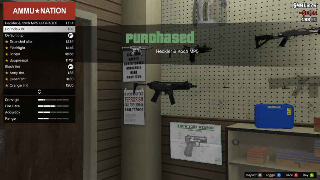 GTA 5     (Real Weapon Names)