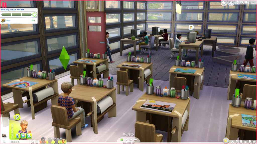  The Sims 4    (Go to School Mod Pack)