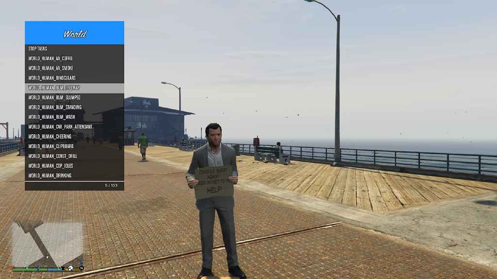  GTA 5    (Scenario Menu)