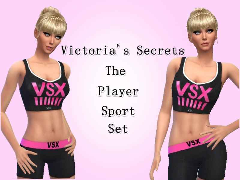  Sims 4     (Victorias Secrets The Player Sport Set)