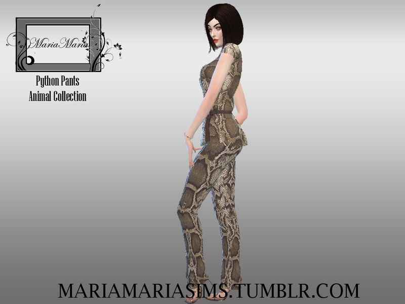  Sims 4      (MariaMaria Python Pants)