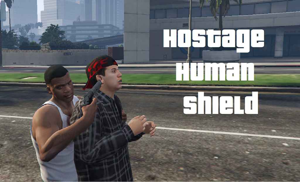  GTA 5    (Hostage Human Shield)