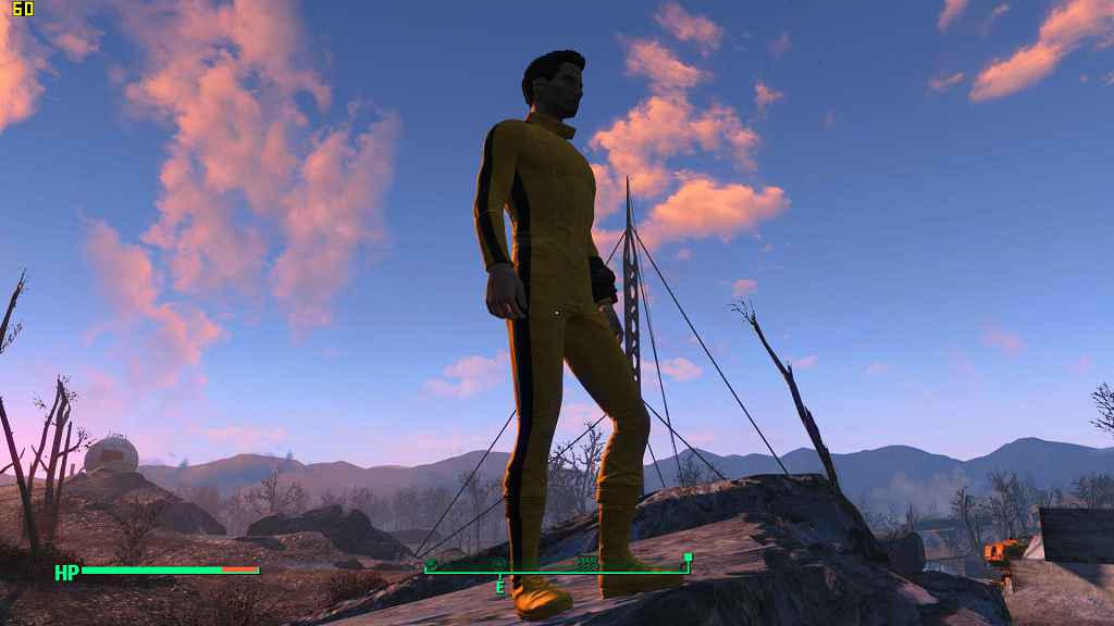 Мод Fallout 4 — Костюм Брюса Ли (Bruce Lee Uniform)