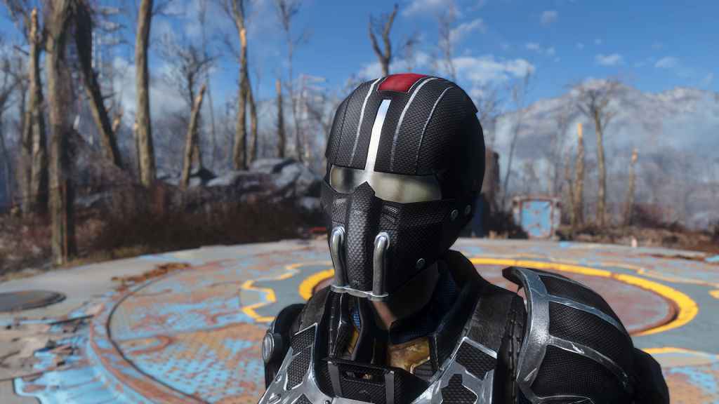 Мод Fallout 4 — Карбоновый Шлем Синтов N7