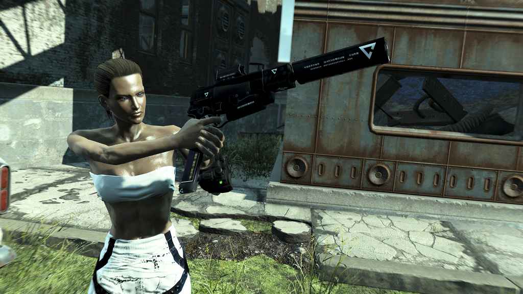 Мод Fallout 4 — A White Harness Dress