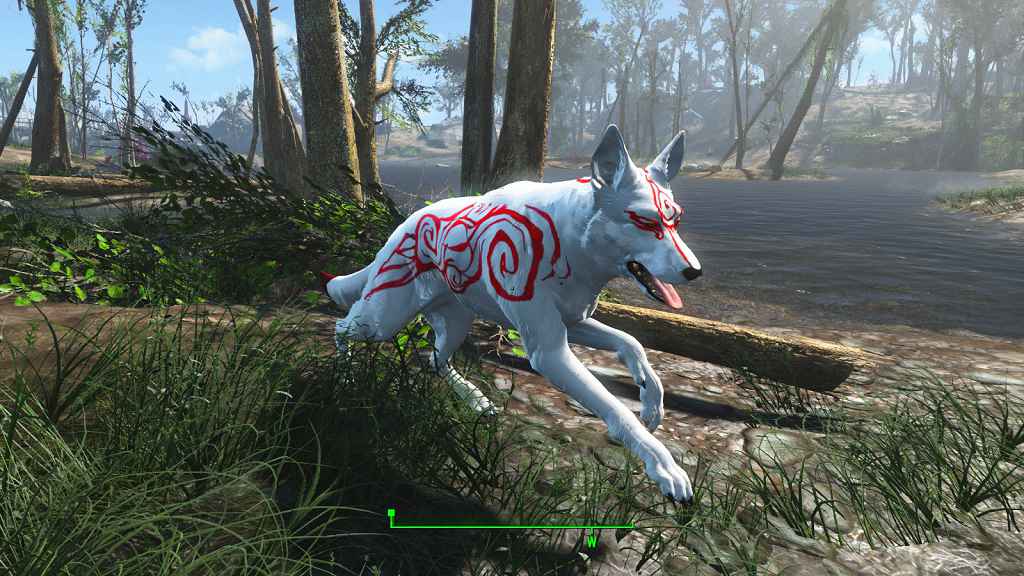 Мод Fallout 4 — Реплейсер собаки. Оками