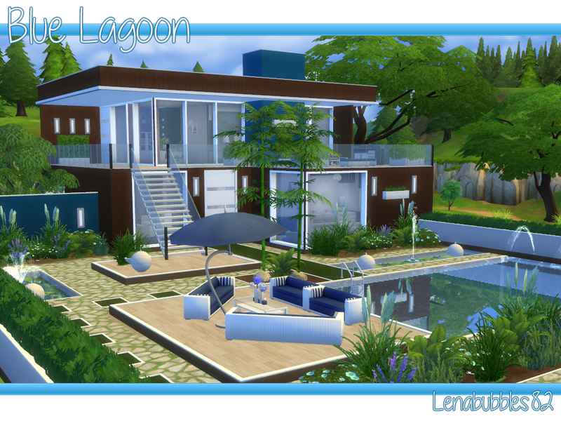Мод Sims 4 — Дом «Голубая Лагуна»