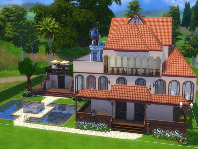 Мод Sims 4 — Вилла «Испанское лето»
