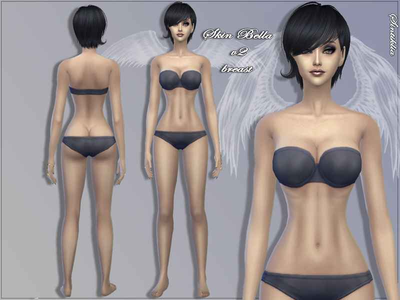 Мод Sims 4 — Недефолтный скинтон Sintiklia — Skin Bella v2