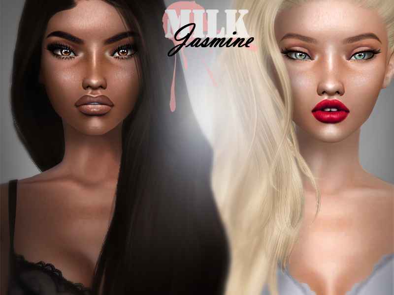 Мод Sims 4 — Недефолтный скинтон M.I.L.K Jasmine Skin